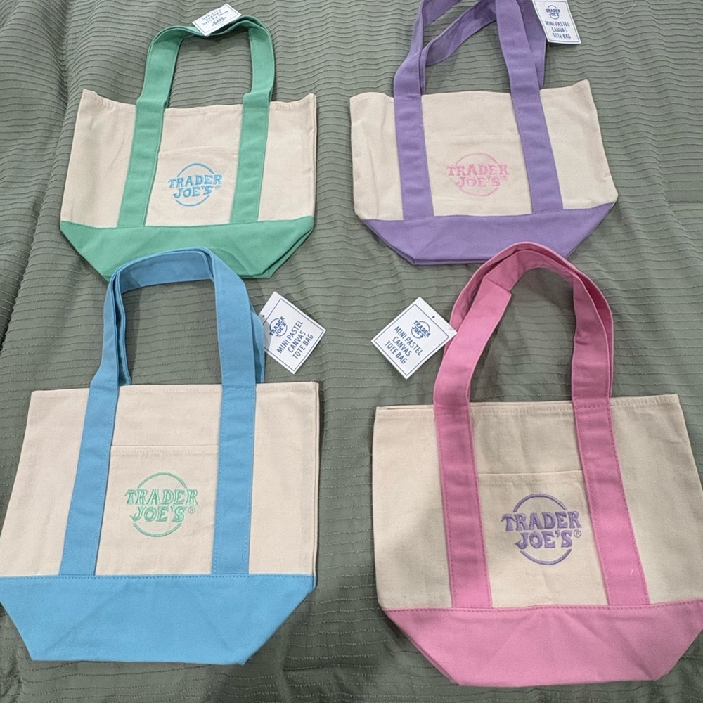 Canvas Tote Bag - Pink